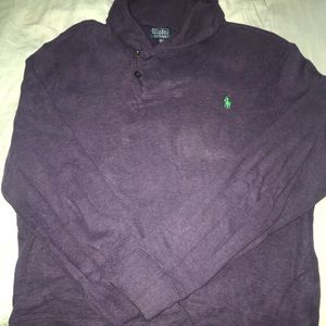 Purple polo Ralph Lauren shawl sweater Large